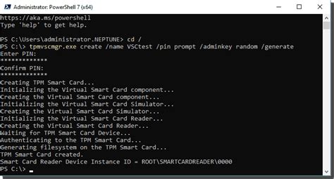 tpm chip virtual smart card|tpmvscmgr list virtual smart cards.